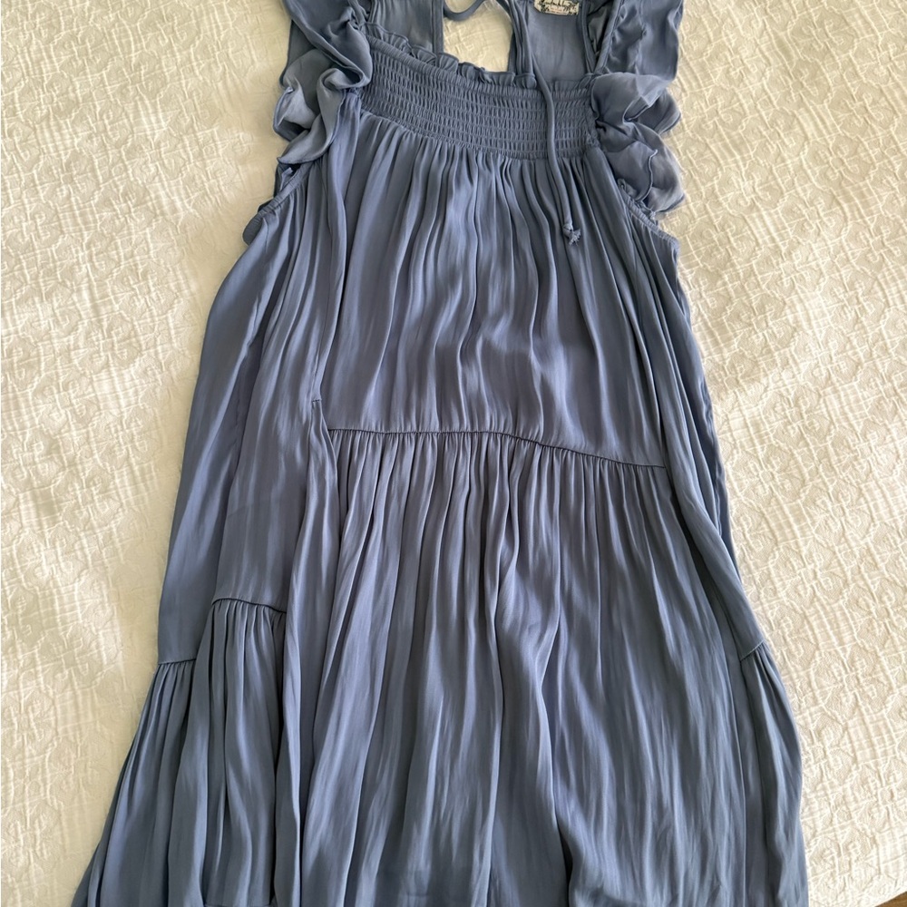 Free People want your love slip Light Blue Dress